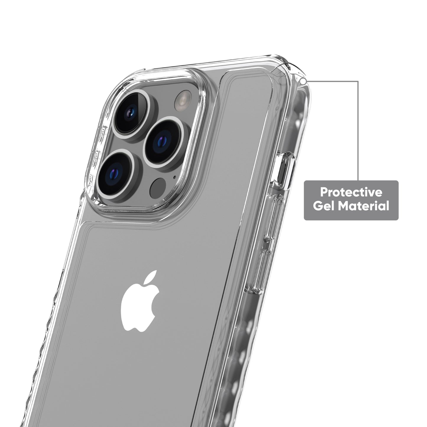 . Protective Gel Phone Case for Iphone 14 Pro / Iphone 13 Pro - Clear