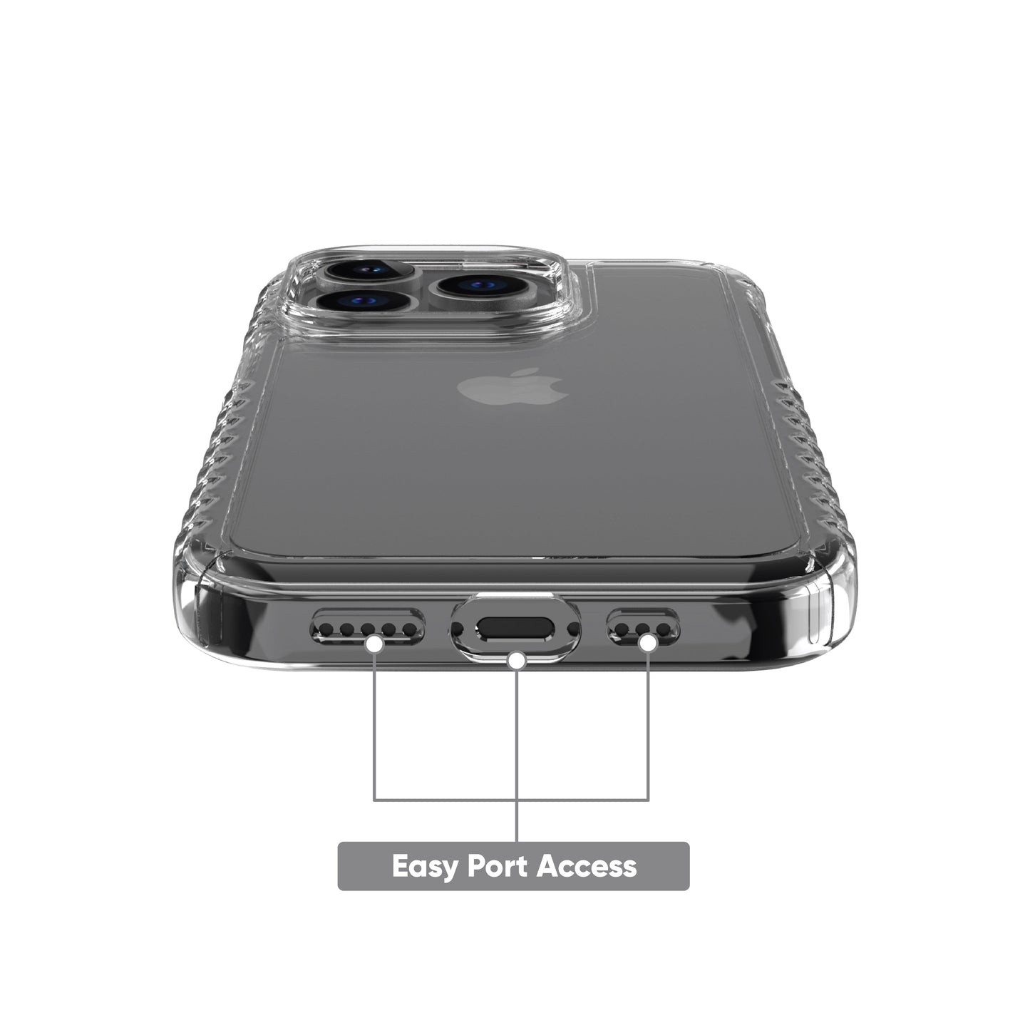 . Protective Gel Phone Case for Iphone 14 Pro / Iphone 13 Pro - Clear