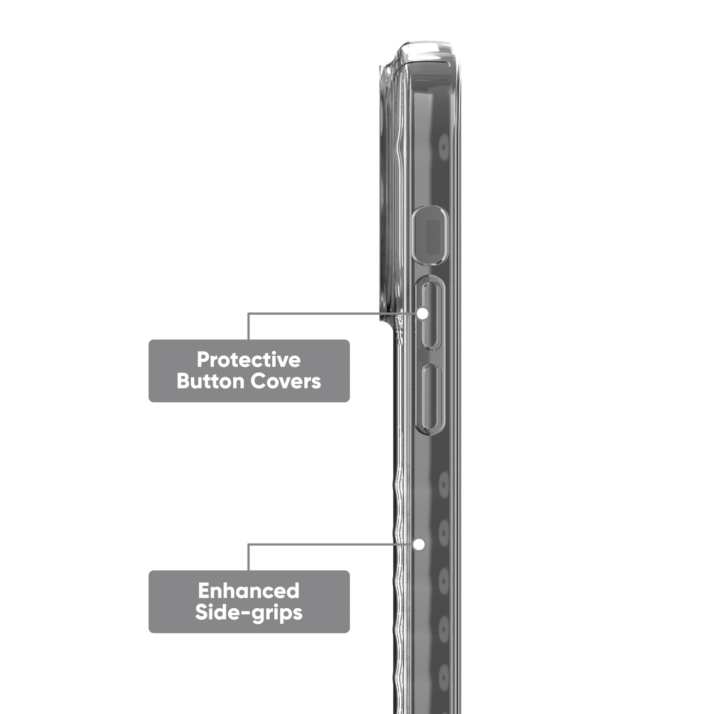. Protective Gel Phone Case for Iphone 14 Pro / Iphone 13 Pro - Clear